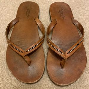 Tan leather size 7 American Eagle Outfitters